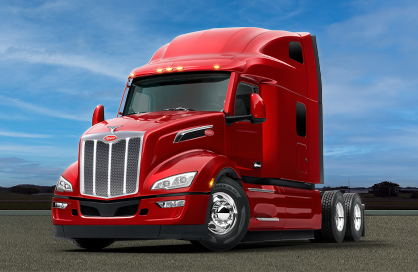 Image of a Peterbilt semi truck